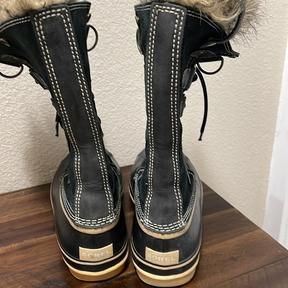 Sorel Joan Of Arctic Tall Boots Black waterproof Women's Size 9.5 winter - Picture 7 of 17